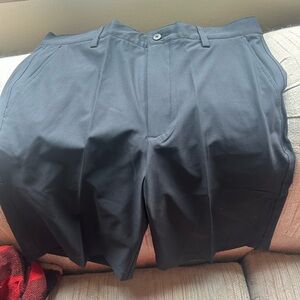 FootJoy Black Flat Front Golf Shorts